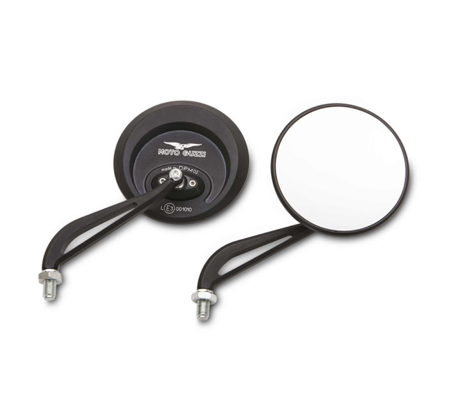 Rétroviseur, aluminium, noir, Dark pour Moto Guzzi Audace