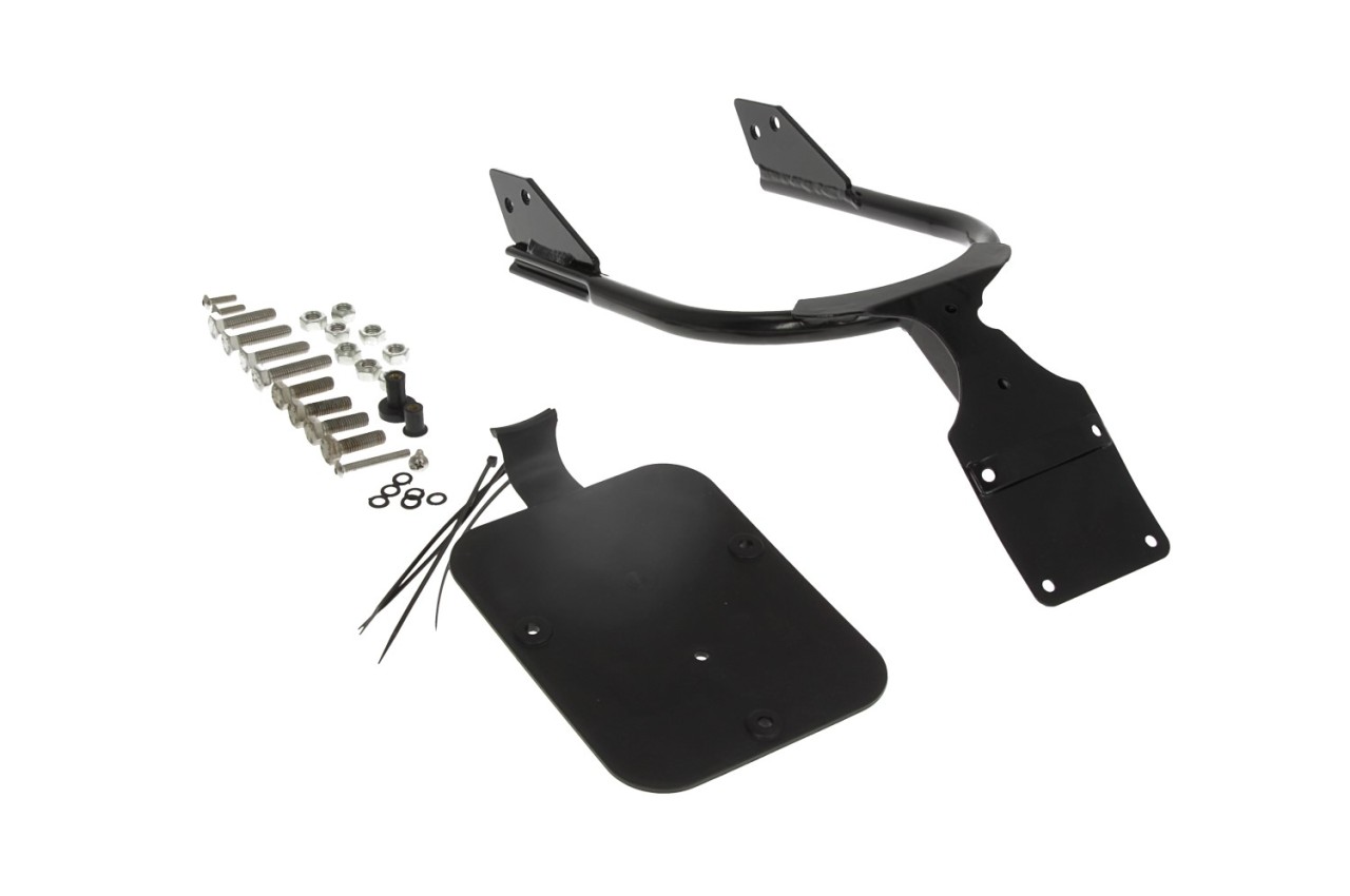 Support de plaque d'immatriculation Moto Guzzi V7, noir Dapper