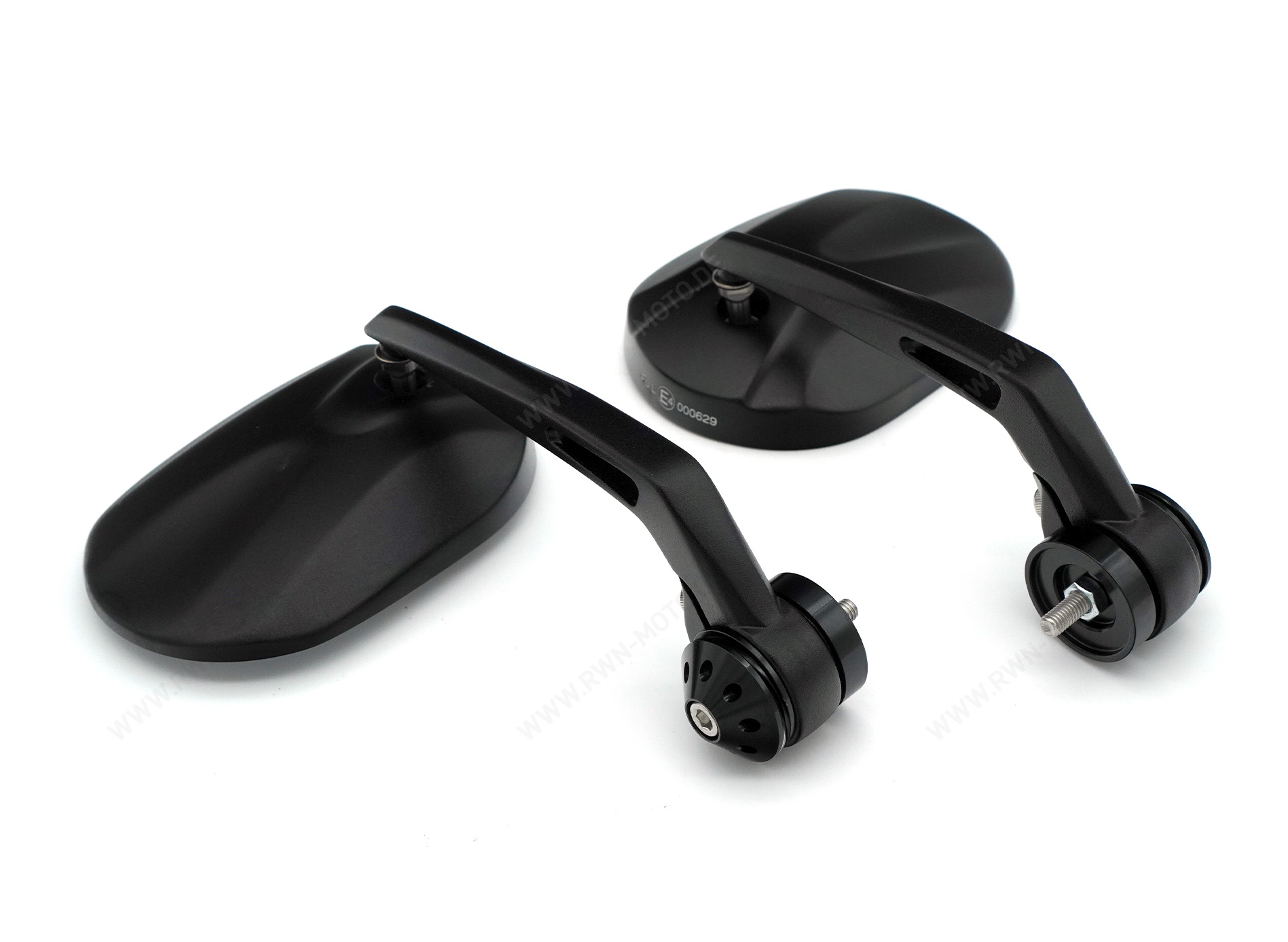 Rétroviseur final de guidon, noir pour Moto Guzzi V7 850 2021-