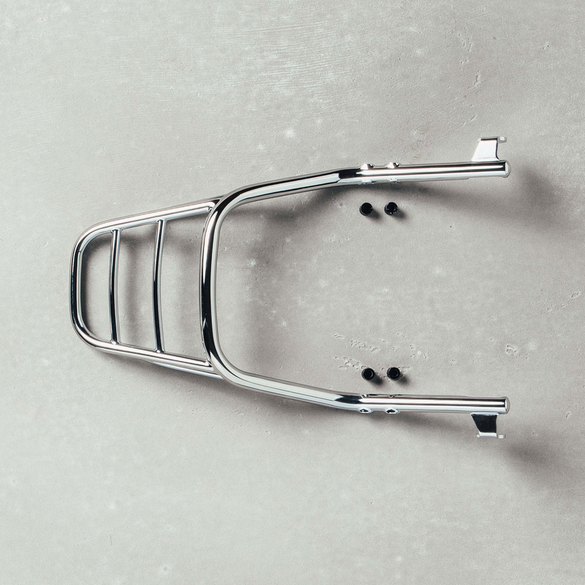 Porte-bagages chromé d'origine Moto Guzzi pour V9 Roamer