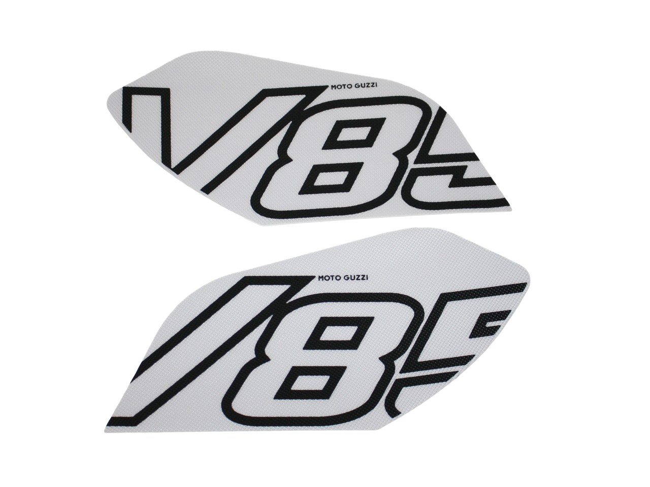 Pads de réservoir latéraux blancs pour Moto Guzzi V85 TT (24-)