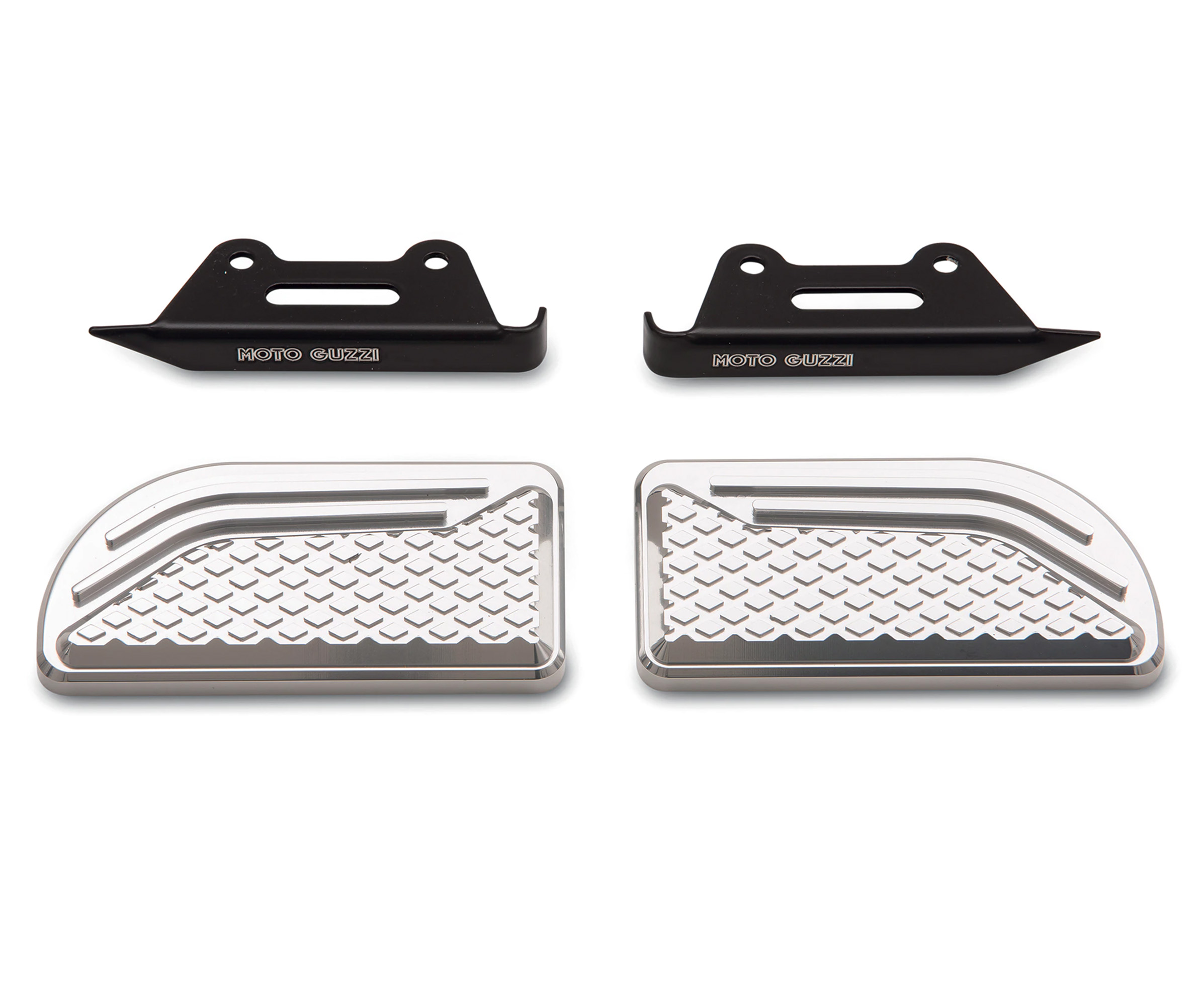 Supports originaux pour repose-pieds, aluminium pour Moto Guzzi Audace