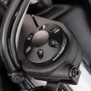 Protège fourche original, aluminium, noir pour Moto Guzzi Audace