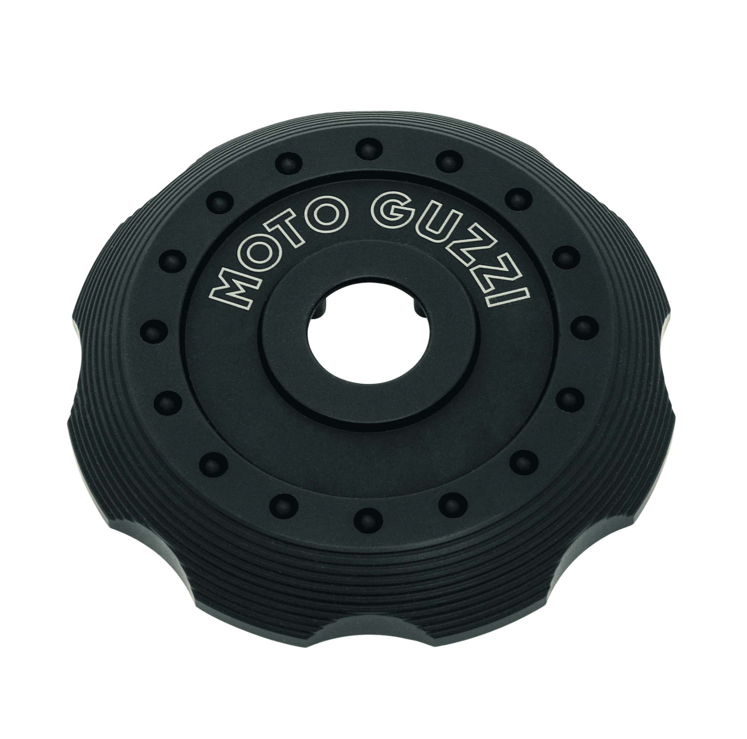 Cache pour bouchon de réservoir, noir aluminium pour Moto Guzzi V7 III / V7 850