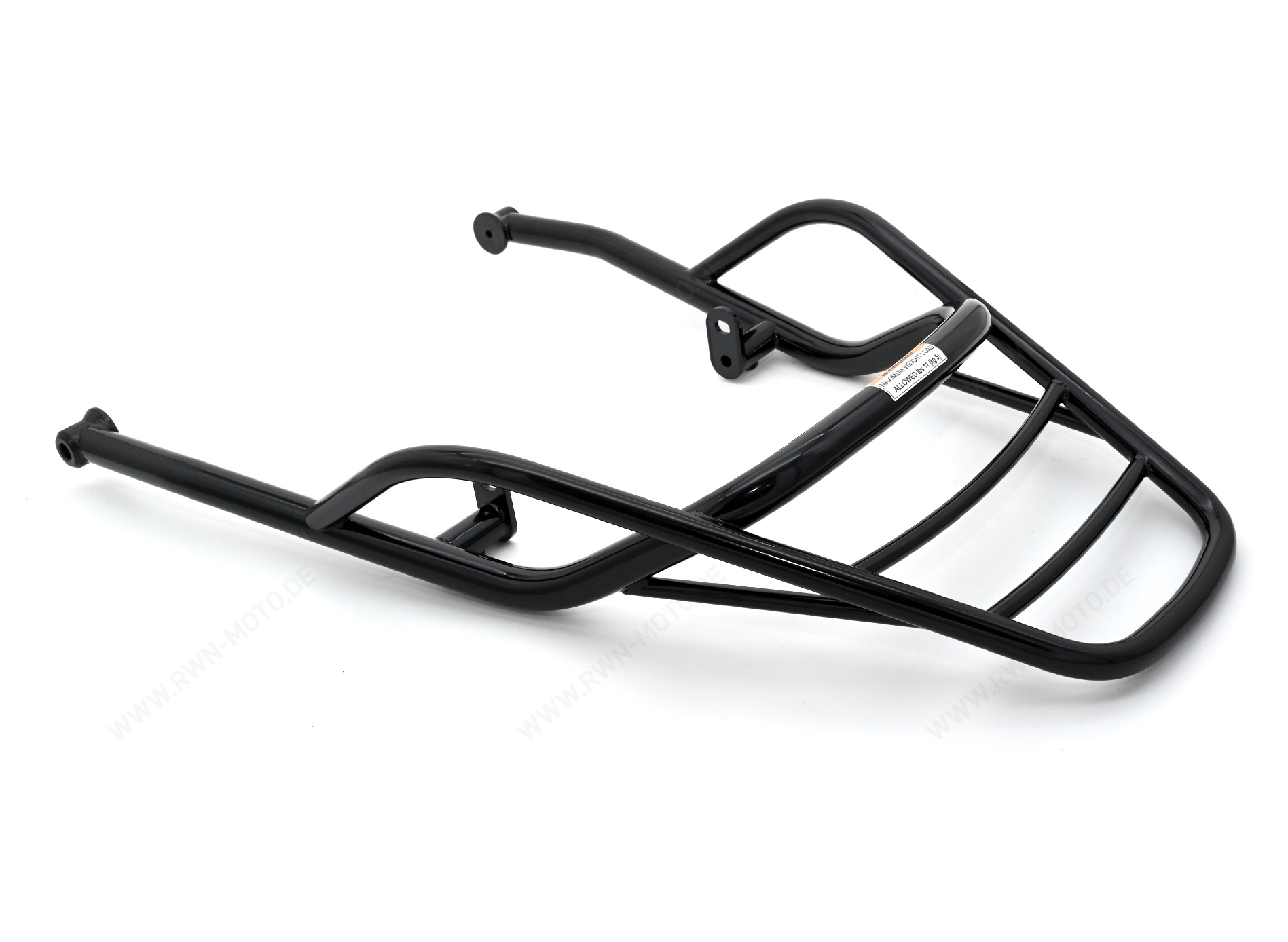 Porte-bagages arrière, noir, rigide pour Moto Guzzi V7 850 2021-