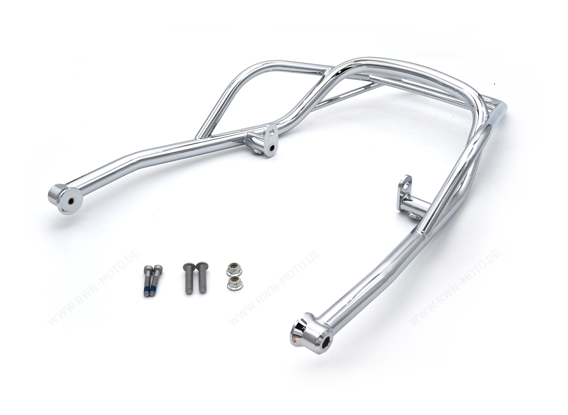 Porte-bagages arrière, chromé, fixe pour Moto Guzzi V7 850 2021-