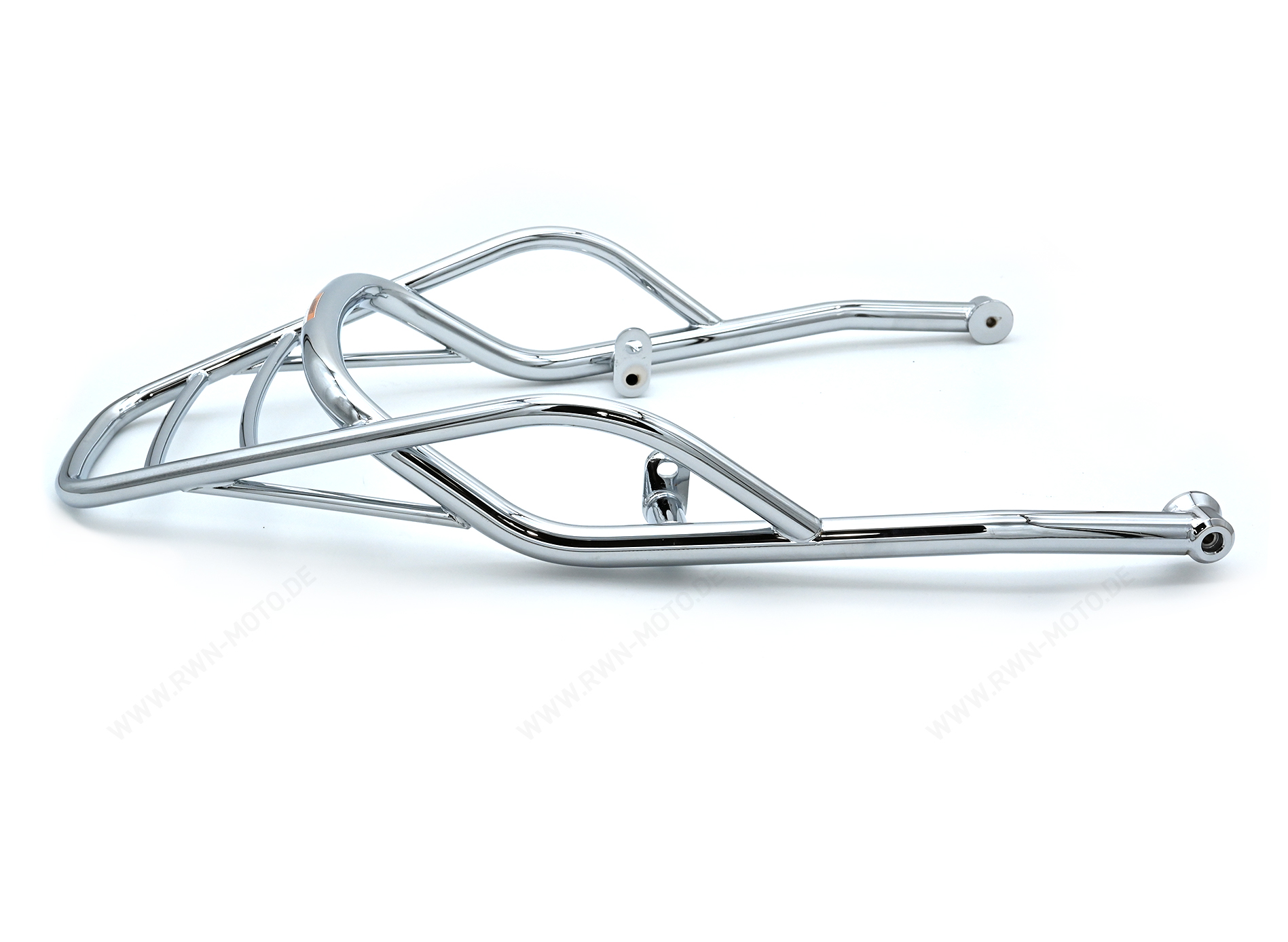 Porte-bagages arrière, chromé, fixe pour Moto Guzzi V7 850 2021-